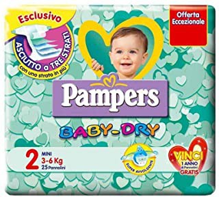 [8001480091269] PAMPERS BABY DRY 2 MINI 24PZ