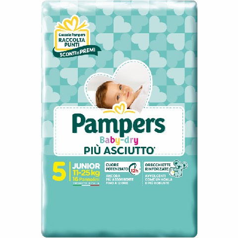 [8001480305564] PANN. PAMPERS BABYDRY JUNIOX16