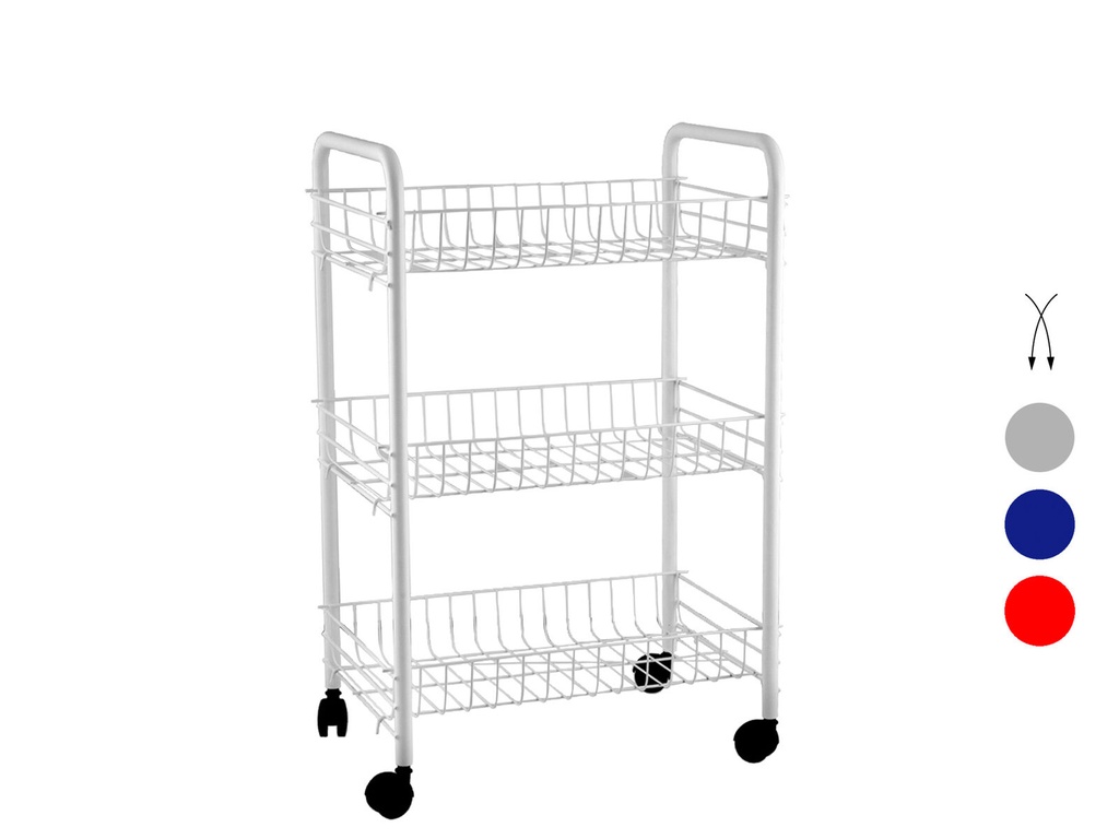 [8001579105006] CARRELLO WINNY 3/PIANI MULTICOLORE