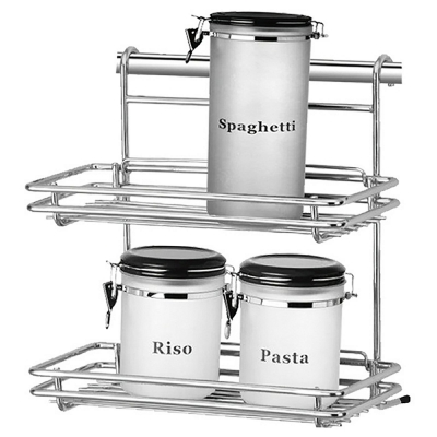 [8001579803155] MENSOLA RETTANGOLARE DOPPIA ARTIK CM 26X16X27H