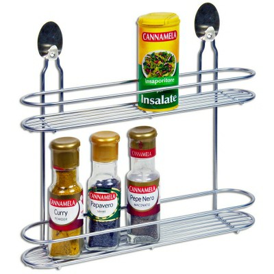 [8001579921224] MENSOLA PORTATUTTO DUE PIANI CUKIPROOF 32X7X25CM