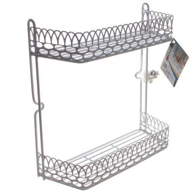 [8001579991395] SCAFFALE 2 PIANI PARETEBLANK CM 30X11X30H
