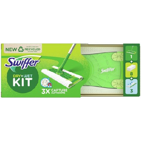 [8001841276113] SWIFFER DRY STARTER KIT+8PANNI+3WET