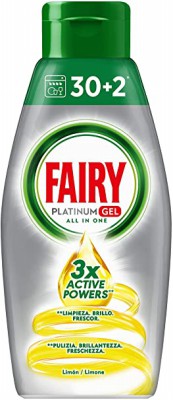 [8001841310466] FAIRY PLATINUM GEL 650ML LEMON