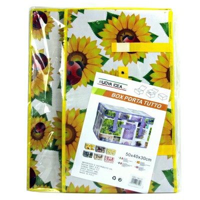 [8002013081528] SCATOLA PORTATUTTO 50X40X30 CM GIRASOLE
