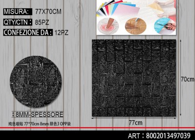 [8002013497039] ADESIVO PER PARETE 77X70CM 8MM