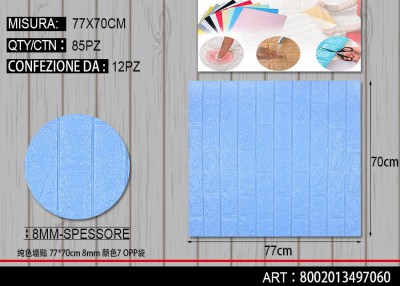 [8002013497060] ADESIVO PER PARETE 77X70CM 8MM