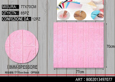 [8002013497077] ADESIVO PER PARETE 77X70CM 8MM