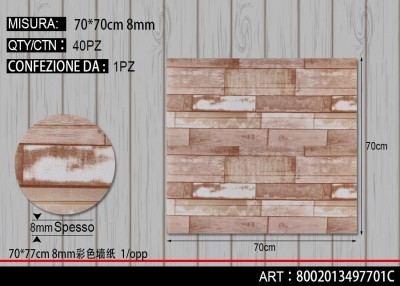 [8002013497701] ADESIVO PER PARETI 70X77CM 8MM