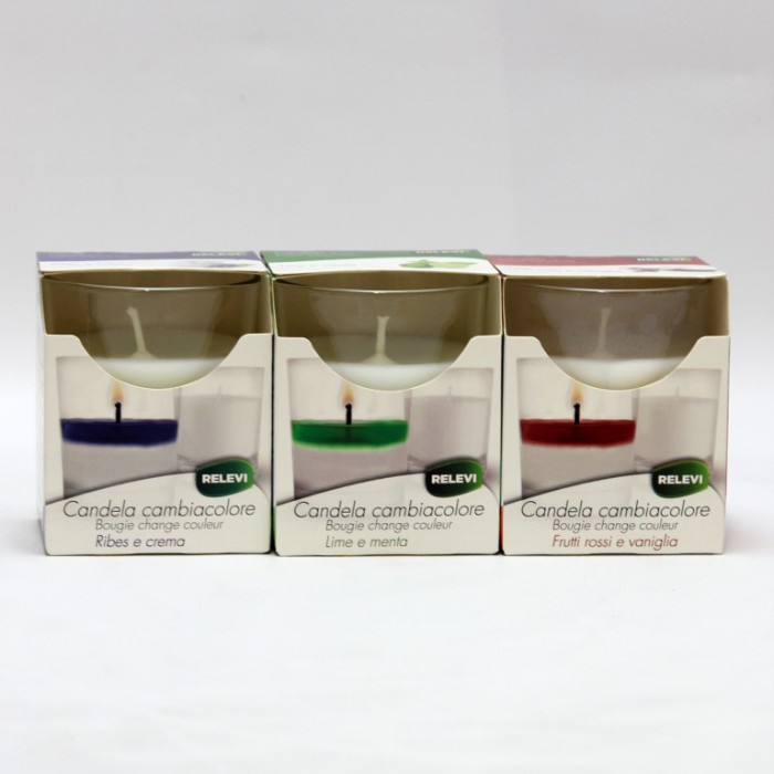 [8002100241637] RELEVI CANDELA CAMBIACOLORE ASSORTITO  80 GR