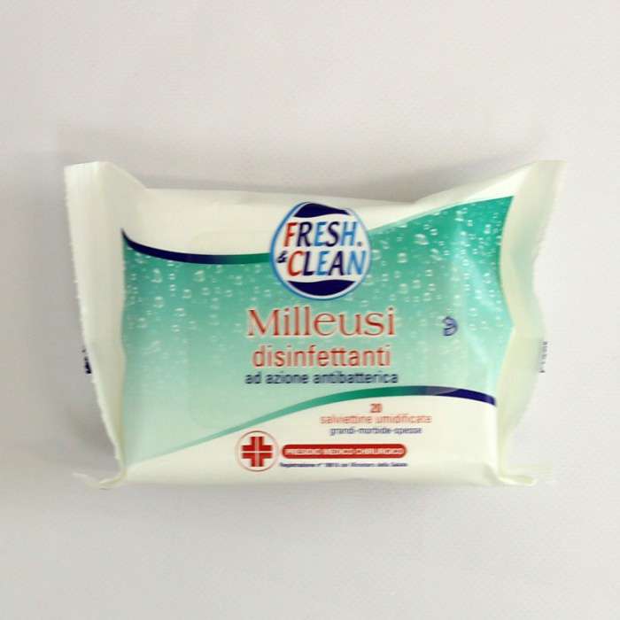 [8002340006225] FRESH E CLEAN SALV.M/USI DISINFETTANTI 20PZ