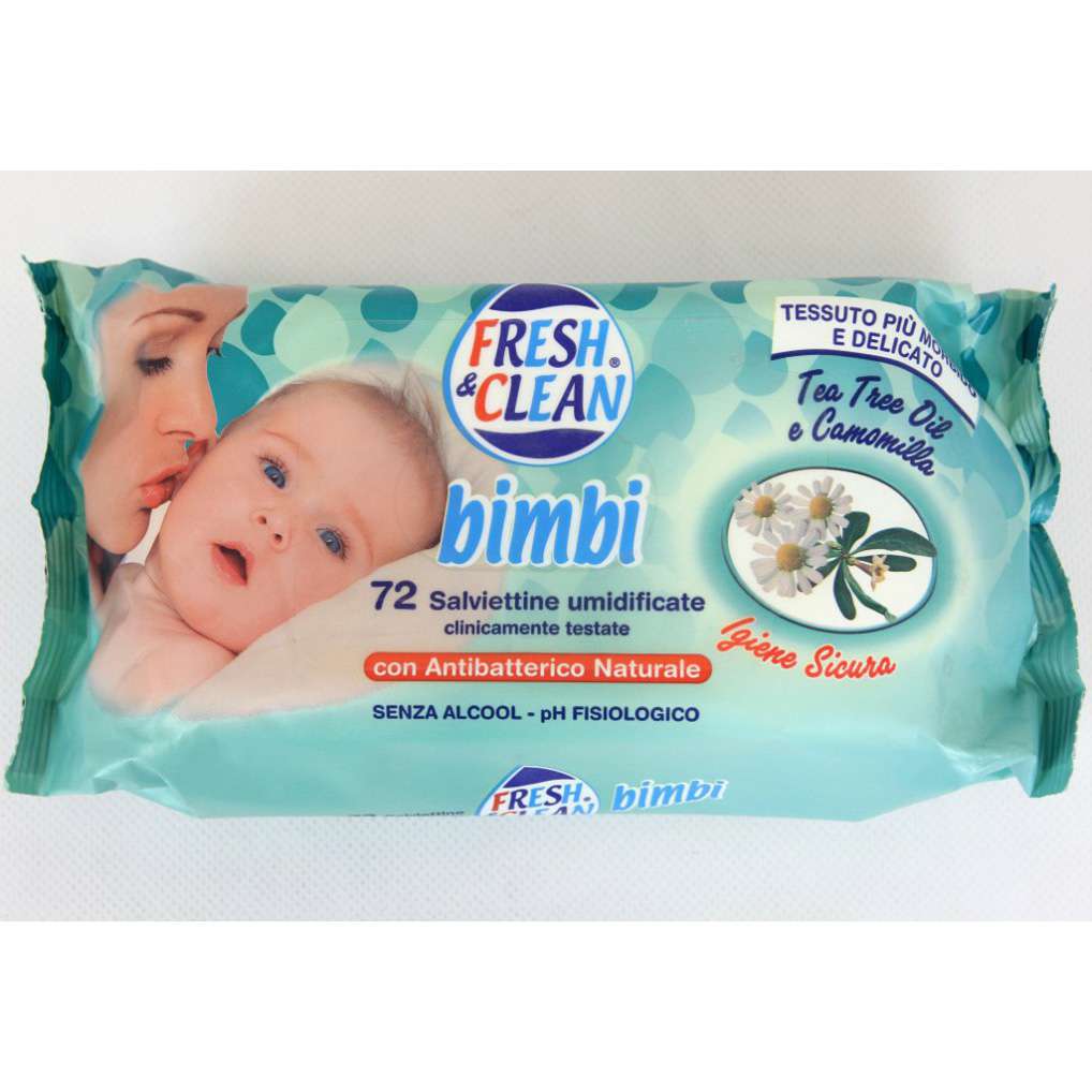 [8002340006805] FRESH E CLEAN SALV.BABY ANTIBATT. 72PZ