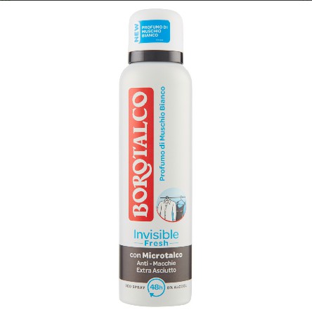[8002410043464] BOROTALCO DEO SPRAY 150ML INVISIBLE FRESH