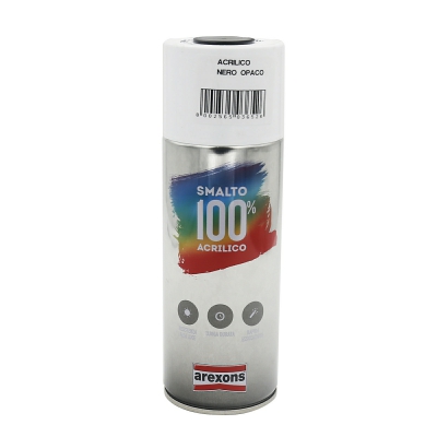 [8002565036526] SMALTO ACRILICO NERO OPACO SPRAY