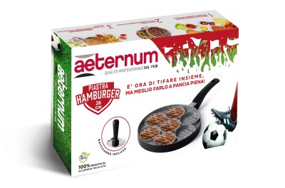[8002617032315] SET PIASTRA HAMBUGER 26CM+BATTICARNE
