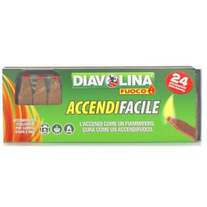 [8002840165507] DIAVOLINA ACCENDIFACILE ECO 24 FIAMMIFERO