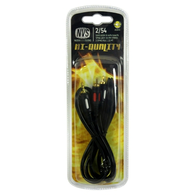 [8002976002547] CAVO AUDIO H.Q. SPINA JACK 3,5MM/2 SPINE RCA 1,5MT
