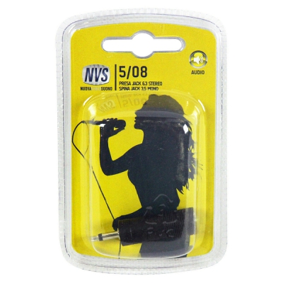 [8002976005081] ADATT SPINA JACK 3,5MM MONO/PRESA JACK 6,3MM STERE