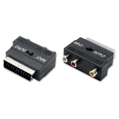 [8002976011150] ADATTATORE MONOBLOCCO SCART-RCA