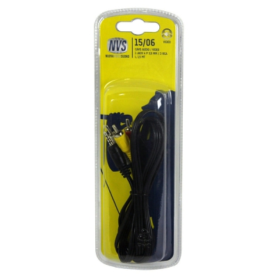 [8002976015066] CAVO CAMCORDER DIG 1 SPINA JACK 35MM/3 RCA L 1,5M