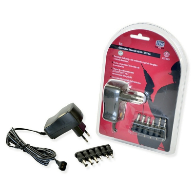 [8002976016353] ALIMENTATORE UNIV. SWITCHING 1000MAH 6 SPINOTTI