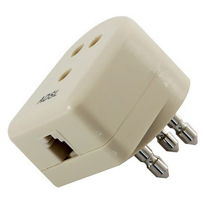 [8002976020176] SPINA PRESA TELEFONICA PASS+USC MOD C/FILTRO ADSL