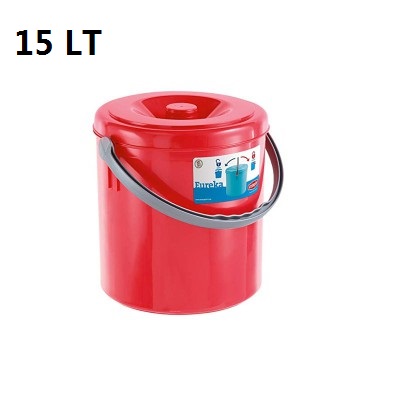 [8003507201552] PATTUMIERA EUREKA C/COP. 15LT ROSSO