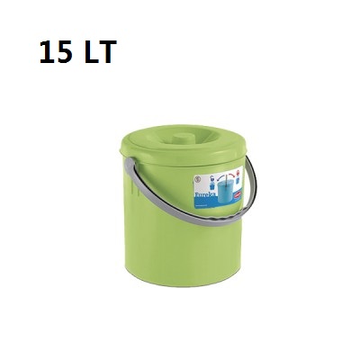 [8003507201606] PATTUMIERA EUREKA C/COP. 15LT VERDE PRIMAVERA