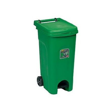 [8003507256019] PATTUMIERA URBAN ECO SYSTEM CON PEDALE 80LT VERDE