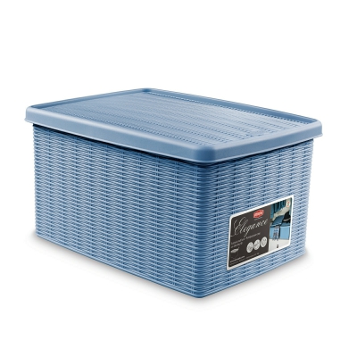 [8003507300132] SCATOLA ELEGANCE M MULTIUSO CHIUSA BLU AVIO