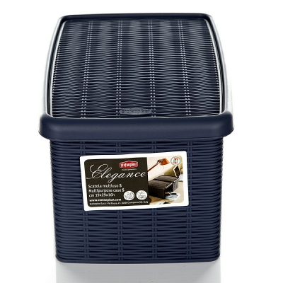 [8003507300408] SCATOLA ELEGANCE S MULTIUSO CHIUSA BLU NAVY
