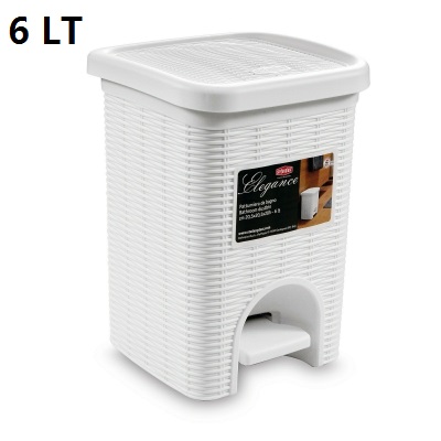 [8003507301009] PATTUMIERA DA BAGNO ELEGANCE BIANCA 6 LT
