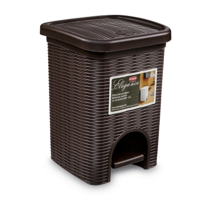 [8003507301023] PATTUMIERA DA BAGNO ELEGANCE MOKA 6 LT