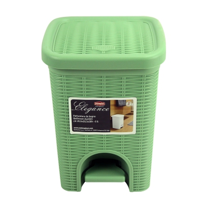 [8003507301047] PATTUMIERA DA BAGNO ELEGANCE VERDE OPALE 6 LT