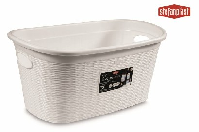 [8003507302105] CESTA PORTABIANCHERIA ELEGANCE BIANCO