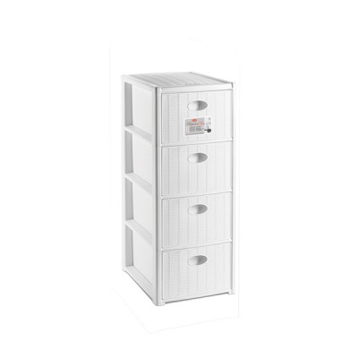 [8003507303003] CASSETTIERA ELEGANCE 4 SLIM BIANCA