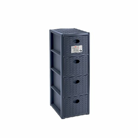 [8003507303034] CASSETTIERA ELEGANCE 4 SLIM BLU