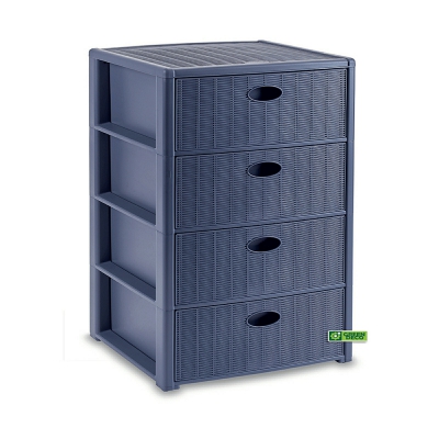 [8003507304062] CASSETTIERA ELEGANCE 4 BLU NAVY