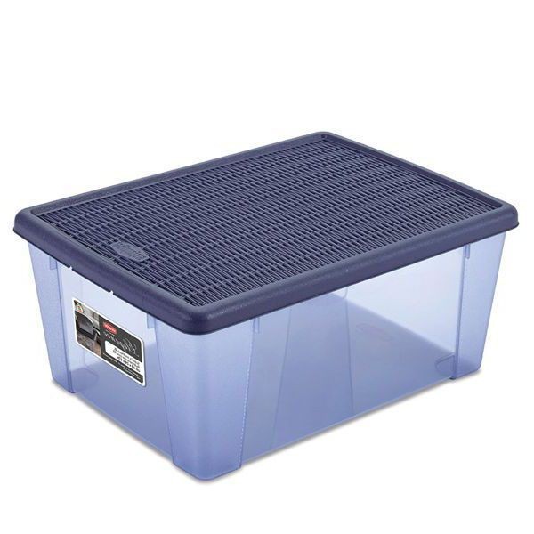 [8003507308312] SCATOLA ELEGANCE BOX MULTIUSO M BLU NAVY/BLU NAVY