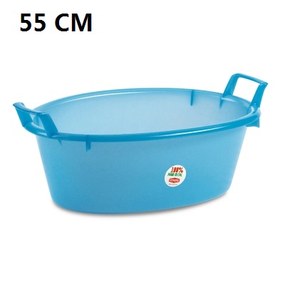 [8003507315501] BACINELLA OVALE CM 55 AZZURRO