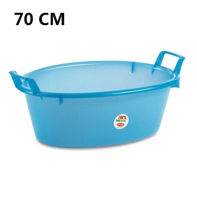 [8003507317000] BACINELLA OVALE CM 70 AZZURRO