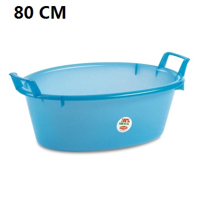 [8003507318007] BACINELLA OVALE CM 80 AZZURRO