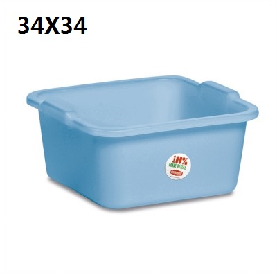 [8003507663404] BACINELLA QUADRA PE CM 34 AZZURRO