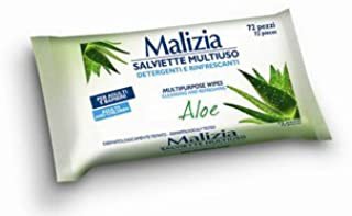[8003510020522] MALIZIA SALVIETTINE MULTIUSO 72PZ ALOE E TH