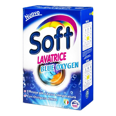 [8003640011506] SOFT LAVATRICE FUSTO 105 MIS.BLUE OXYGEN