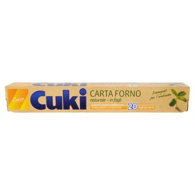 [8003980130424] CUKI CARTA FORNO FOGLI 20