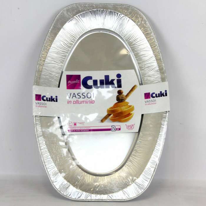[8003980260039] CUKI.VASSOIO  IN ALLUMINIO 2 PZ