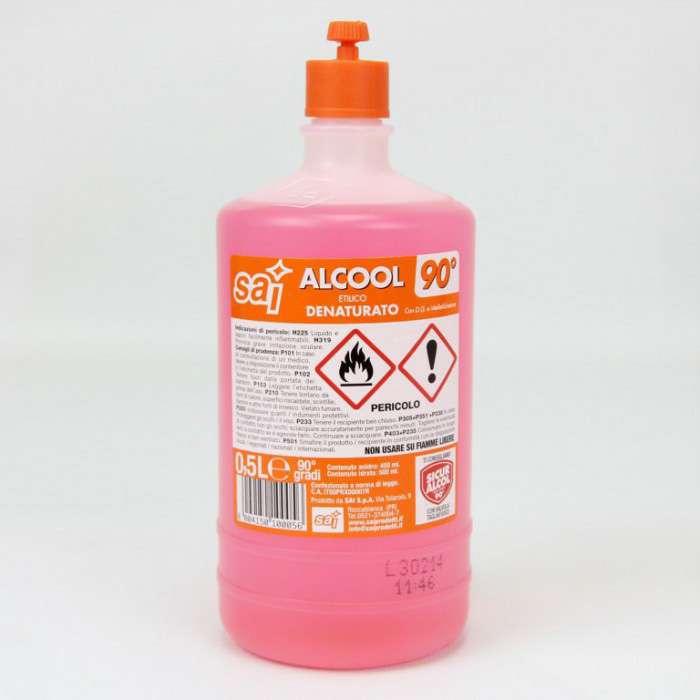 [8004150100056] ALCOOL DENATURATO 500 CC.SAI90 GRADI