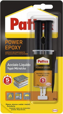 [8004630892006] PATTEX POWER ACCIAIO LIQUIDO 5MIN 35G