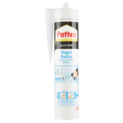 [8004630892532] PATTEX SILICONE BAGNI BIANCO 280ML